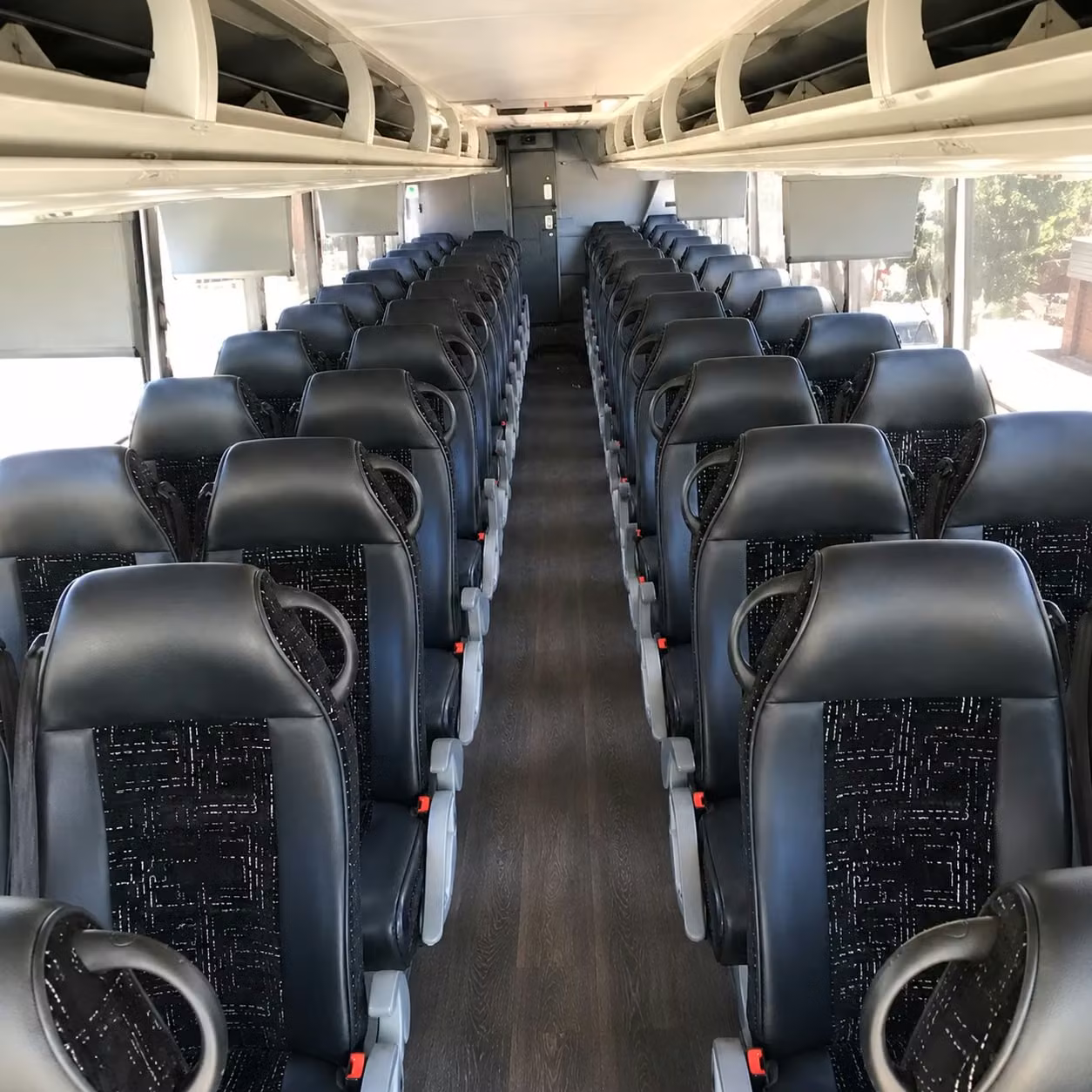 56 passenger charter bus interior