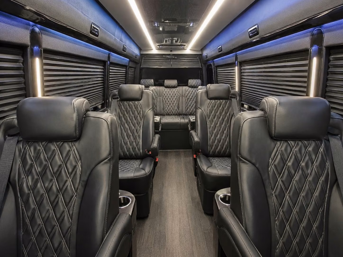 sprinter van with driver inside